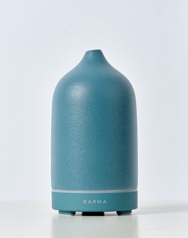 SOUL DIFFUSER - AQUAMARINE with 1 year warranty (KARMA Ceramic Ultrasonic Essential Oil Diffuser)